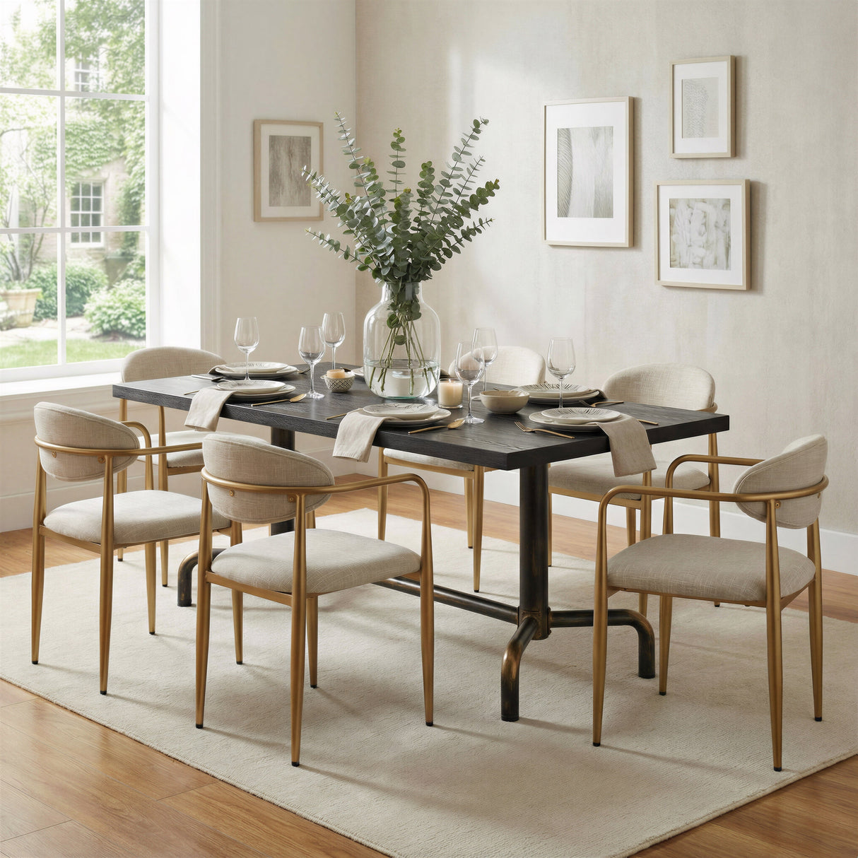 Neum Black Dining Table by Zuomod at Eve Furniture
