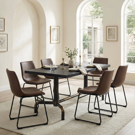 Neum Black Dining Table by Zuomod at Eve Furniture
