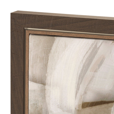 Neutral Forms I by Hannah Dawson Hand-Embellished Textured Framed Canvas Artwork by Mercana at Eve Furniture