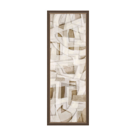 Neutral Forms I by Hannah Dawson Hand-Embellished Textured Framed Canvas Artwork by Mercana at Eve Furniture