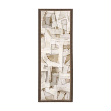 Neutral Forms II by Hannah Dawson Hand-Embellished Textured Framed Canvas Artwork by Mercana at Eve Furniture