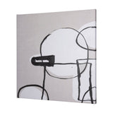 Neutral Shapes I by Mercana Studio a Hand Embellished Textured Canvas by Mercana at Eve Furniture