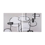 Neutral Shapes I by Mercana Studio a Hand Embellished Textured Canvas by Mercana at Eve Furniture