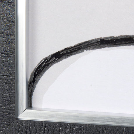 Neutral Shapes I by Mercana Studio a Hand Embellished Textured Framed Art Print Matted under Glass by Mercana at Eve Furniture