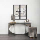 Neutral Shapes I by Mercana Studio a Hand Embellished Textured Framed Art Print Matted under Glass by Mercana at Eve Furniture