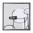 Neutral Shapes I by Mercana Studio a Hand Embellished Textured Framed Art Print Matted under Glass by Mercana at Eve Furniture