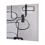 Neutral Shapes II by Mercana Studio a Hand Embellished Textured Canvas by Mercana at Eve Furniture