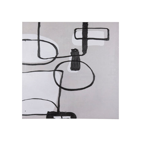 Neutral Shapes II by Mercana Studio a Hand Embellished Textured Canvas by Mercana at Eve Furniture