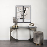 Neutral Shapes II by Mercana Studio a Hand Embellished Textured Framed Art Print Matted under Glass by Mercana at Eve Furniture