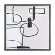 Neutral Shapes II by Mercana Studio a Hand Embellished Textured Framed Art Print Matted under Glass by Mercana at Eve Furniture