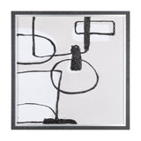 Neutral Shapes II by Mercana Studio a Hand Embellished Textured Framed Art Print Matted under Glass by Mercana at Eve Furniture
