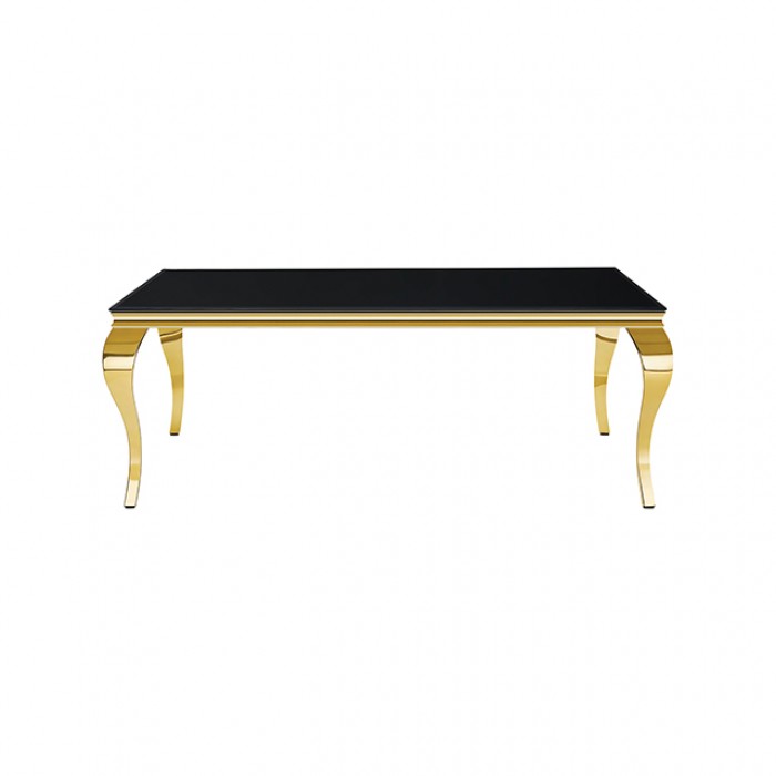 Neuveville Gold/Black Dining Table by Furniture of America at Eve Furniture