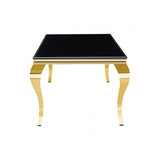 Neuveville Gold/Black Dining Table by Furniture of America at Eve Furniture