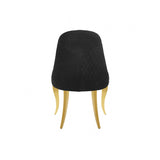 Neuveville Gold/Black Upholstered Side Chair Set of 2 by Furniture of America at Eve Furniture