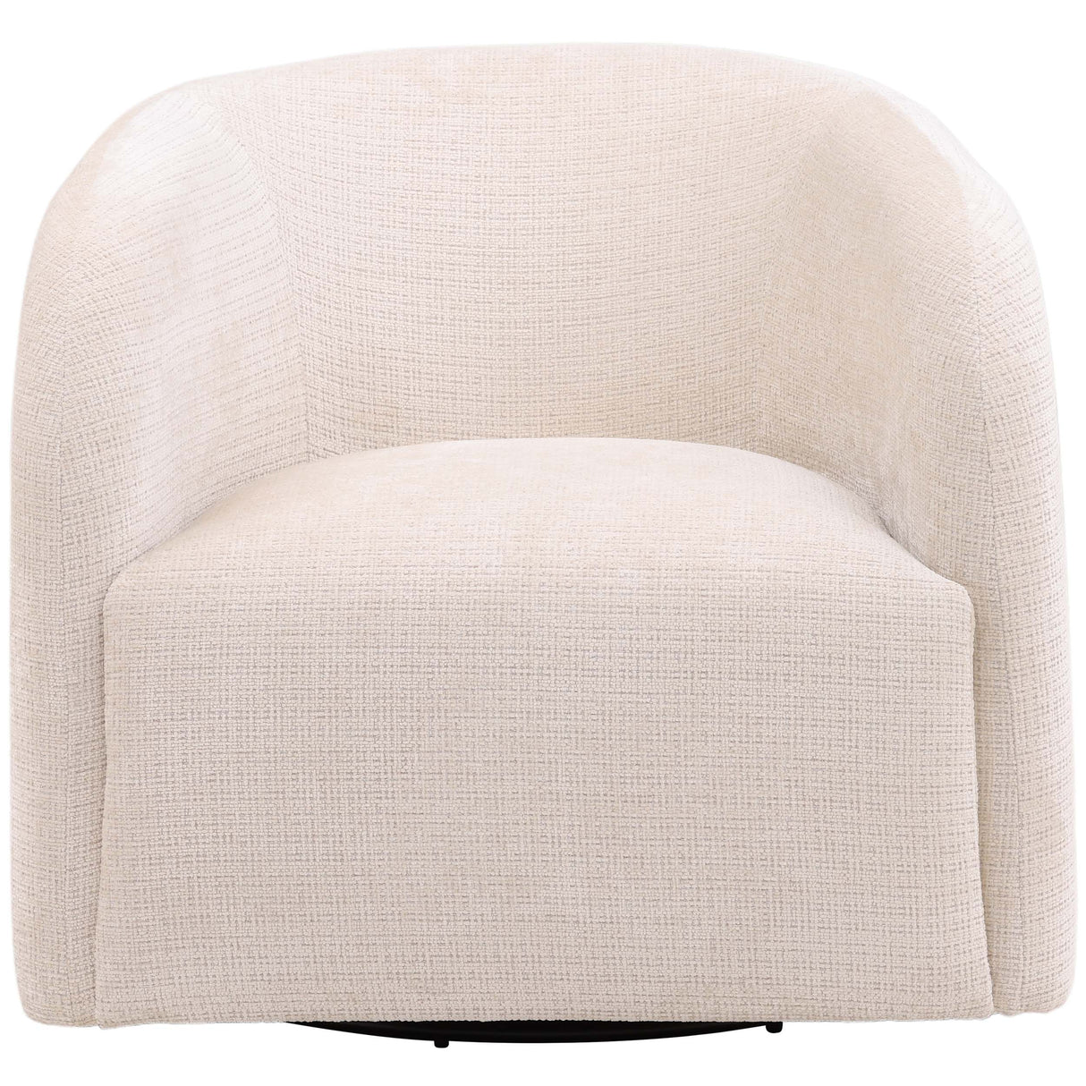Neva Swivel Chair, Cream by Dovetail at Eve Furniture