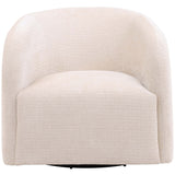 Neva Swivel Chair, Cream by Dovetail at Eve Furniture
