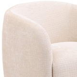 Neva Swivel Chair, Cream by Dovetail at Eve Furniture
