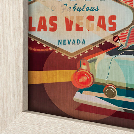 Nevada Go USA (L) by Mercana Studio a Hand Embelished Decograph Framed Art Print by Mercana at Eve Furniture