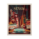 Nevada Go USA (L) by Mercana Studio a Hand Embelished Decograph Framed Art Print by Mercana at Eve Furniture