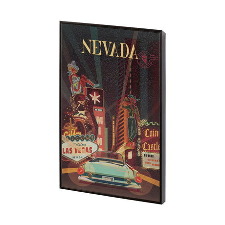 Nevada Go USA (SM) by Mercana Studio a Hand Embellished Decograph Framed Art Print by Mercana at Eve Furniture
