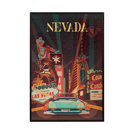 Nevada Go USA (SM) by Mercana Studio a Hand Embellished Decograph Framed Art Print by Mercana at Eve Furniture