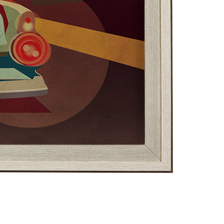 Nevada Go USA (XL) by Mercana Studio a Hand Embelished Decograph Framed Art Print under Glass by Mercana at Eve Furniture