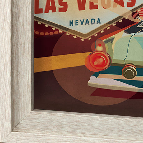Nevada Go USA (XL) by Mercana Studio a Hand Embelished Decograph Framed Art Print under Glass by Mercana at Eve Furniture