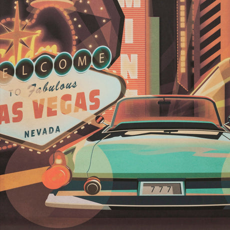 Nevada Go USA (XL) by Mercana Studio a Hand Embelished Decograph Framed Art Print under Glass by Mercana at Eve Furniture