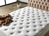 Nevada Storage Bed With Headboard Cream by Furnia at Eve Furniture