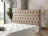 Nevada Storage Bed With Headboard Cream by Furnia at Eve Furniture