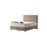 Nevada Storage Bed With Headboard Cream by Furnia at Eve Furniture