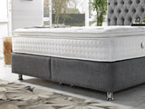 Nevada Storage Bed With Headboard Grey by Furnia at Eve Furniture