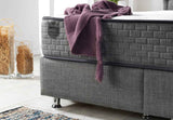 Nevada Storage Bed With Headboard Grey by Furnia at Eve Furniture