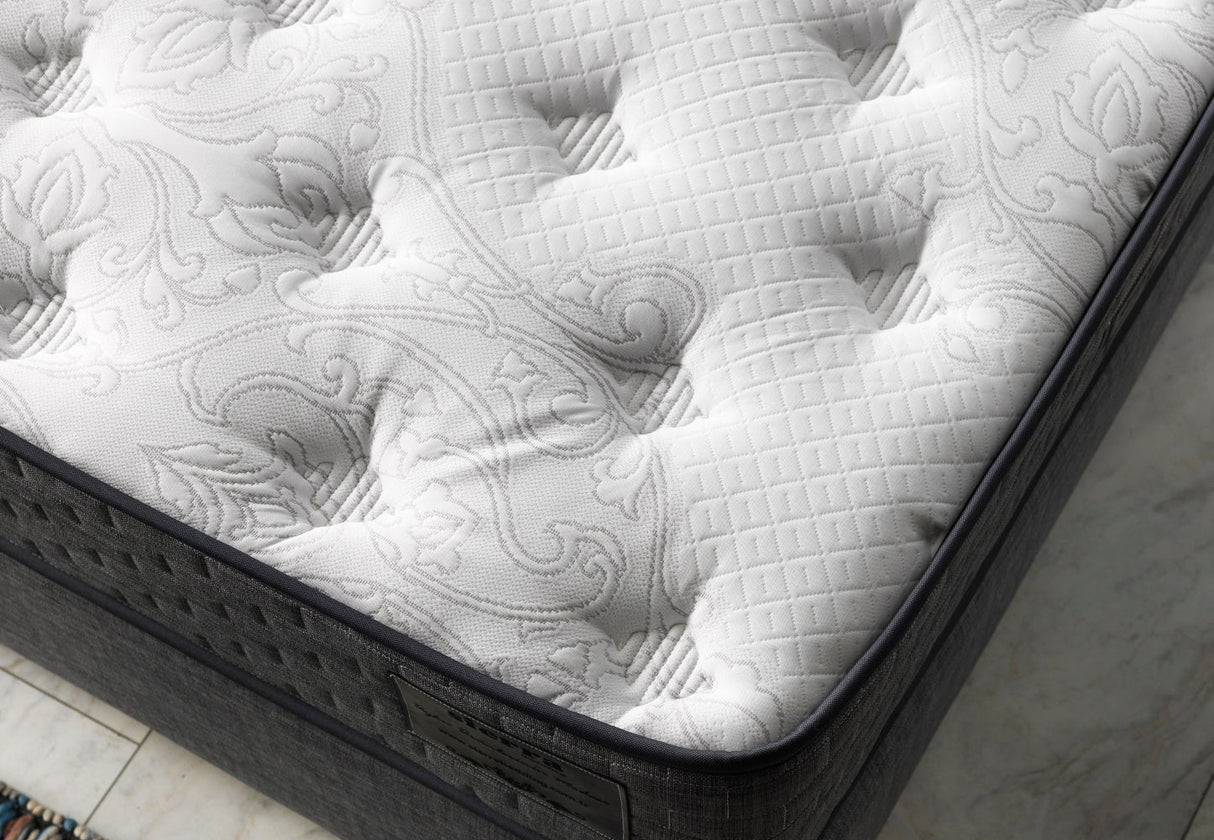 Nevada Storage Bed With Headboard Grey by Furnia at Eve Furniture