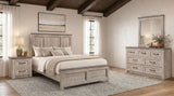 Nevado Grey and Weathered Taupe 4-Piece Eastern King Panel Bedroom Set by Coaster at Eve Furniture