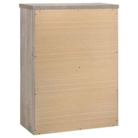Nevado Grey and Weathered Taupe 5-Piece Eastern King Panel Bedroom Set by Coaster at Eve Furniture