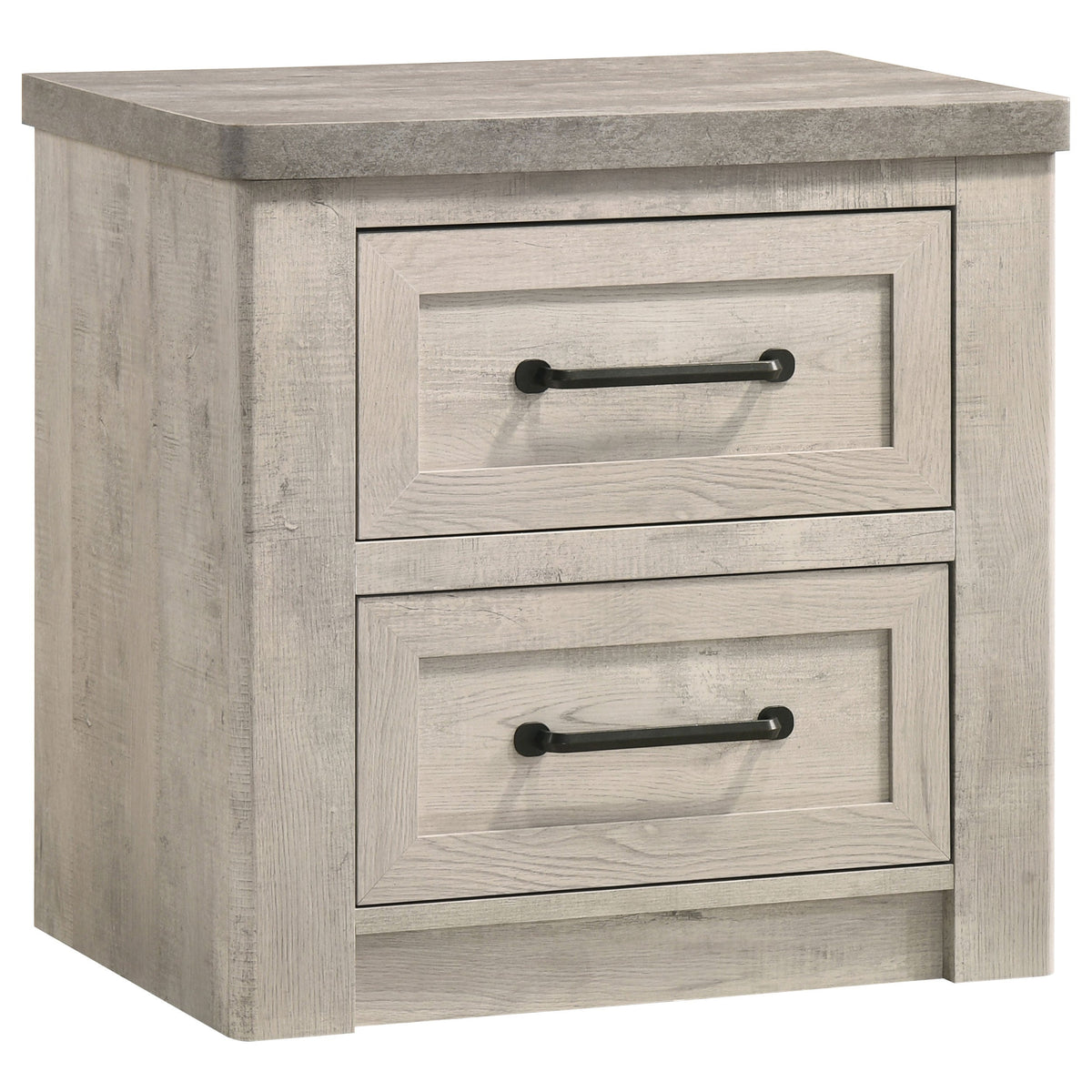 Nevado Grey and Weathered Taupe 5-Piece Eastern King Panel Bedroom Set by Coaster at Eve Furniture