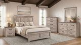 Nevado Grey and Weathered Taupe 5-Piece Eastern King Panel Bedroom Set by Coaster at Eve Furniture
