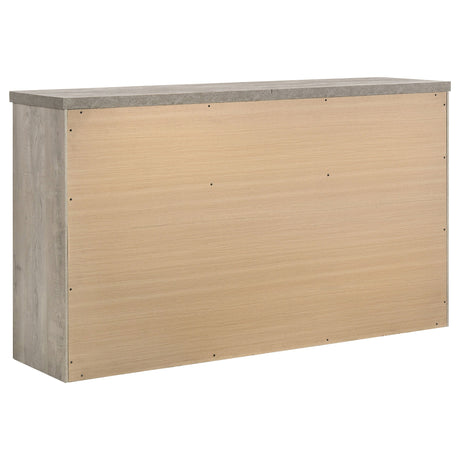 Nevado Grey and Weathered Taupe 4-Piece Queen Panel Bedroom Set by Coaster at Eve Furniture