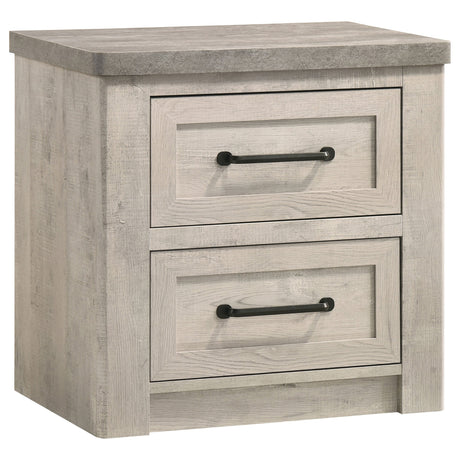 Nevado Grey and Weathered Taupe 5-Piece Queen Panel Bedroom Set by Coaster at Eve Furniture
