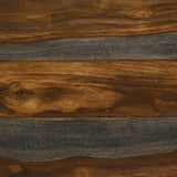 Neve Sheesham Gray/Gunmetal Live-edge Dining Table with Hairpin Legs by Coaster at Eve Furniture