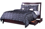 Nevis Eastern King Low Profile Storage Bed in Espresso by Modus Furniture at Eve Furniture