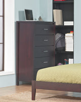Nevis Five Drawer Chest in Espresso by Modus Furniture at Eve Furniture