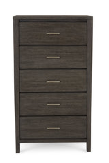 Nevis Five Drawer Chest in Sharkskin by Modus Furniture at Eve Furniture