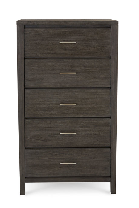 Nevis Five Drawer Chest in Sharkskin by Modus Furniture at Eve Furniture
