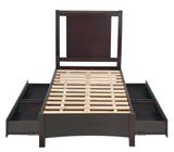 Nevis Full Low Profile Storage Bed in Espresso by Modus Furniture at Eve Furniture