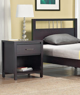 Nevis One Drawer Nightstand in Espresso by Modus Furniture at Eve Furniture