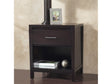 Nevis One Drawer Nightstand in Espresso by Modus Furniture at Eve Furniture