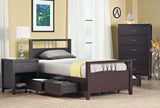 Nevis Queen Platform Storage Bed in Espresso by Modus Furniture at Eve Furniture
