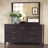 Nevis Seven Drawer Dresser in Espresso by Modus Furniture at Eve Furniture